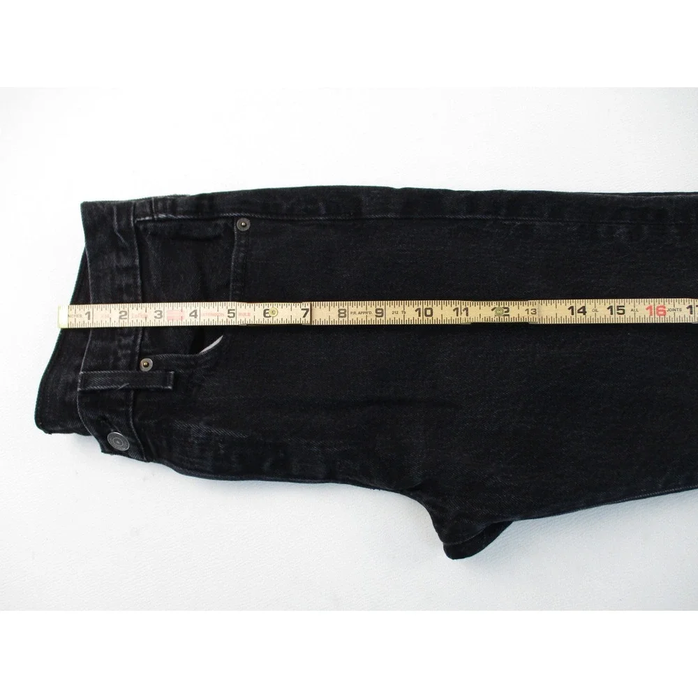 Levi's 501 Jeans Men 30x30 Black Original Fit Straight Leg Button Fly Denim